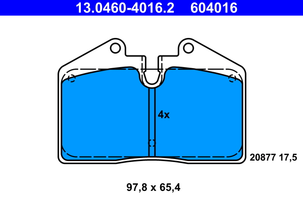 Remblokset ATE 13.0460-4016.2