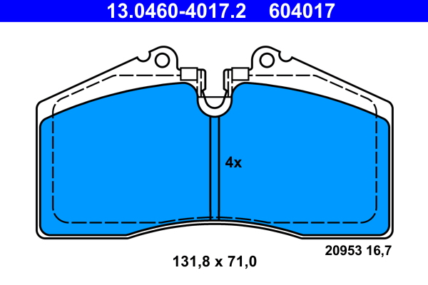 Remblokset ATE 13.0460-4017.2