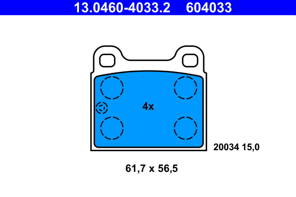 Remblokset ATE 13.0460-4033.2