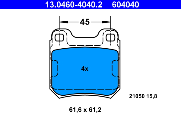 Remblokset ATE 13.0460-4040.2