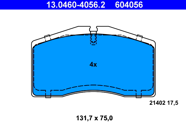 Remblokset ATE 13.0460-4056.2