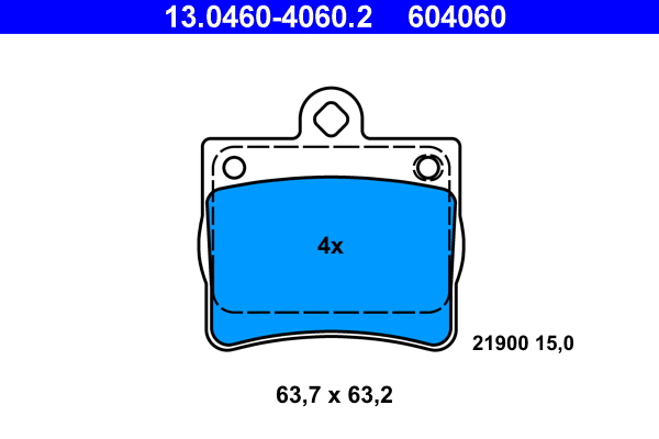 Remblokset ATE 13.0460-4060.2
