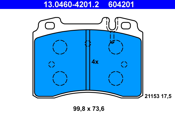 Remblokset ATE 13.0460-4201.2