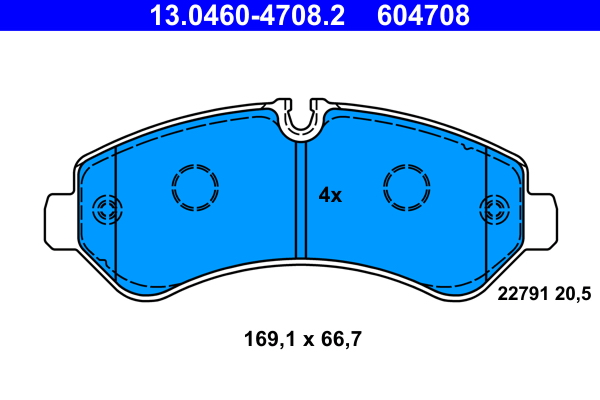 Remblokset ATE 13.0460-4708.2