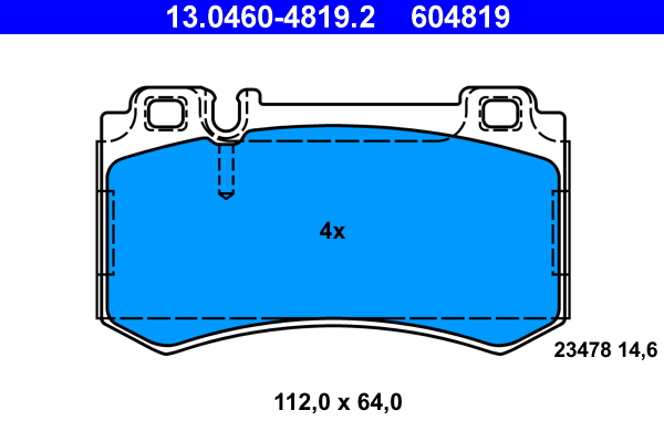 Remblokset ATE 13.0460-4819.2