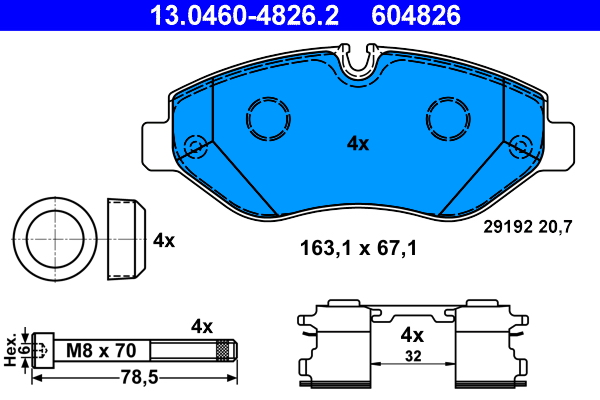 Remblokset ATE 13.0460-4826.2