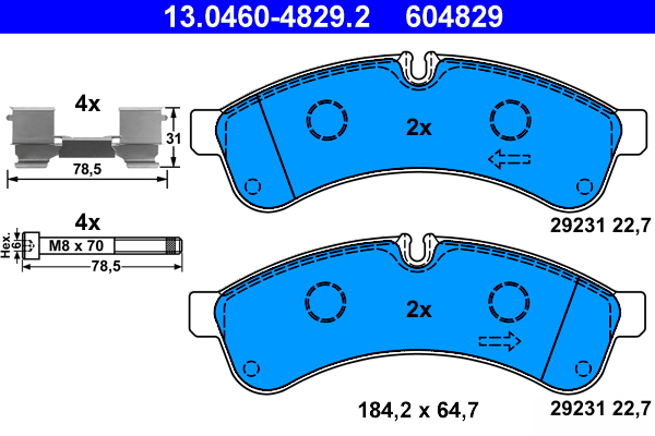 Remblokset ATE 13.0460-4829.2