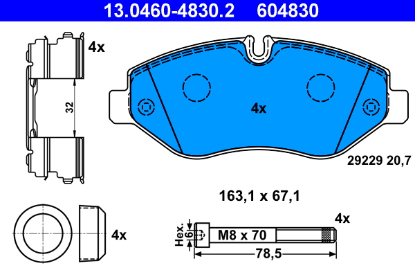 Remblokset ATE 13.0460-4830.2