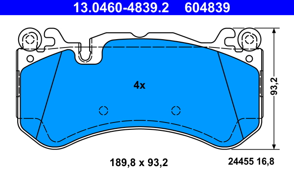 Remblokset ATE 13.0460-4839.2