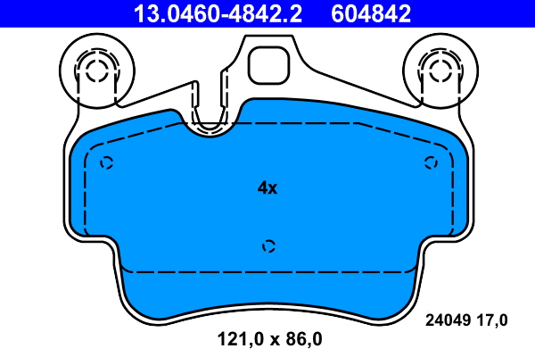 Remblokset ATE 13.0460-4842.2