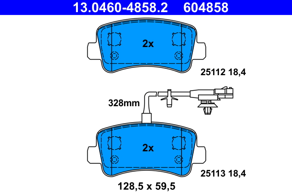 Remblokset ATE 13.0460-4858.2