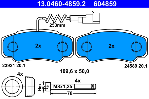 Remblokset ATE 13.0460-4859.2