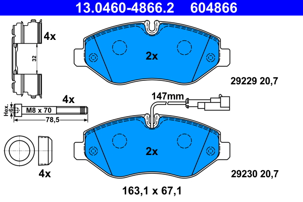 Remblokset ATE 13.0460-4866.2