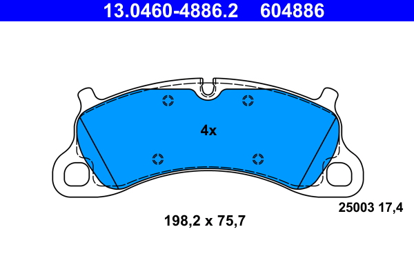 Remblokset ATE 13.0460-4886.2