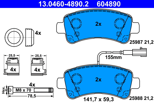 Remblokset ATE 13.0460-4890.2