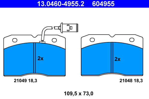 Remblokset ATE 13.0460-4955.2