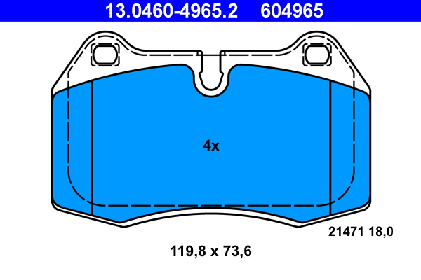 Remblokset ATE 13.0460-4965.2