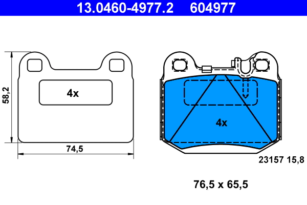 Remblokset ATE 13.0460-4977.2