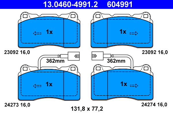 Remblokset ATE 13.0460-4991.2