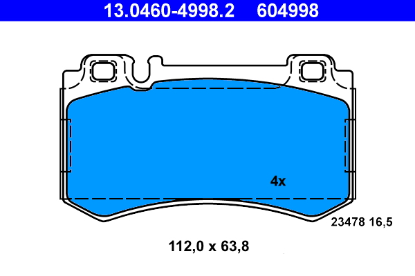 Remblokset ATE 13.0460-4998.2