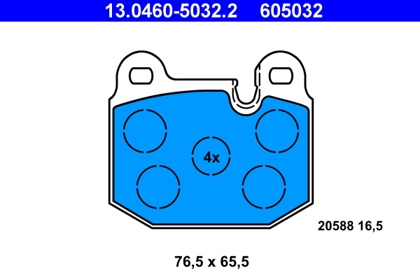 Remblokset ATE 13.0460-5032.2