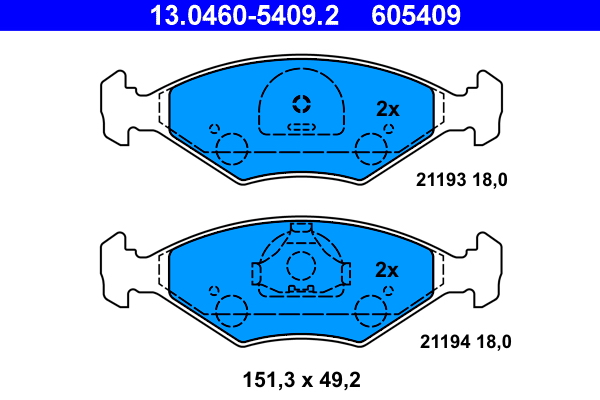 Remblokset ATE 13.0460-5409.2