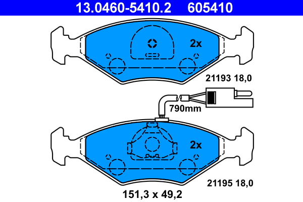 Remblokset ATE 13.0460-5410.2