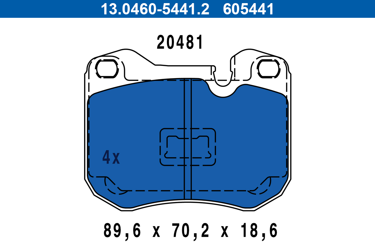 Remblokset ATE 13.0460-5441.2