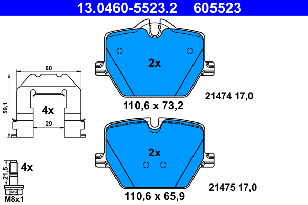 Remblokset ATE 13.0460-5523.2