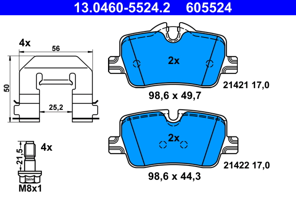 Remblokset ATE 13.0460-5524.2