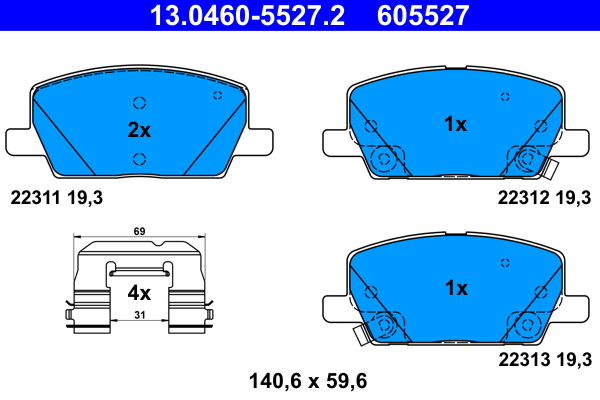 Remblokset ATE 13.0460-5527.2