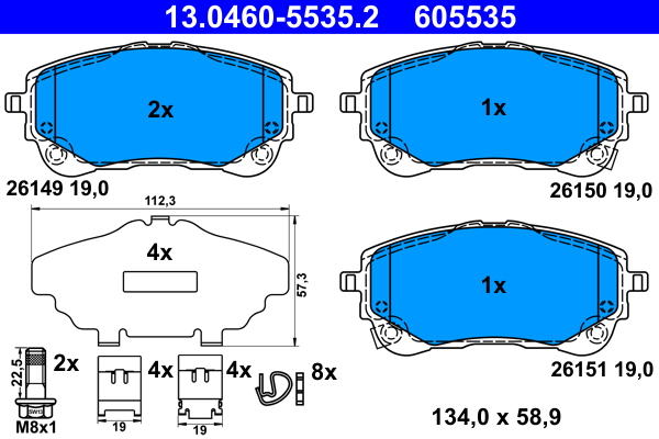 Remblokset ATE 13.0460-5535.2