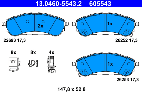 Remblokset ATE 13.0460-5543.2