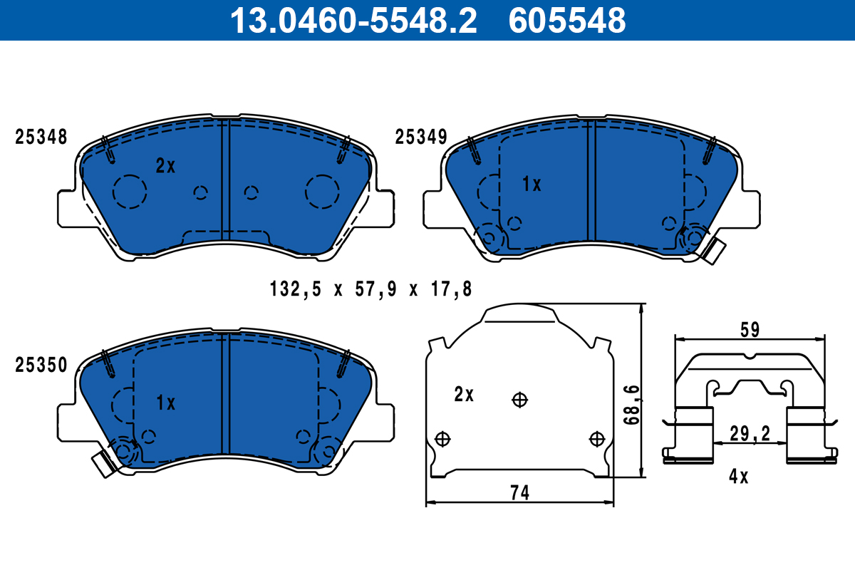 Remblokset ATE 13.0460-5548.2