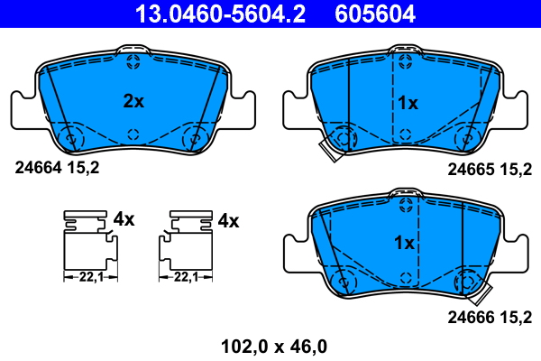 Remblokset ATE 13.0460-5604.2