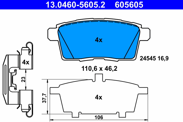 Remblokset ATE 13.0460-5605.2