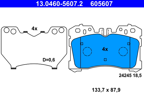 Remblokset ATE 13.0460-5607.2