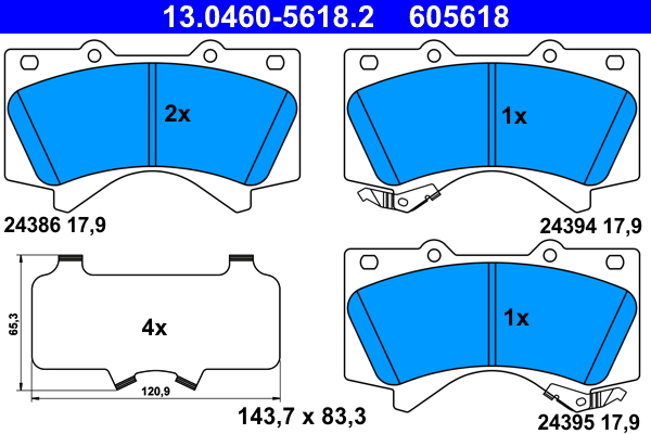 Remblokset ATE 13.0460-5618.2