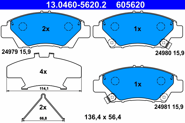 Remblokset ATE 13.0460-5620.2