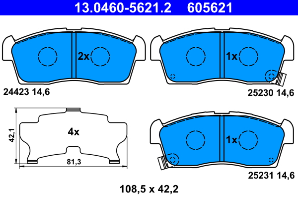 Remblokset ATE 13.0460-5621.2