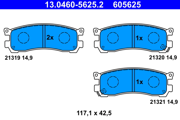 Remblokset ATE 13.0460-5625.2