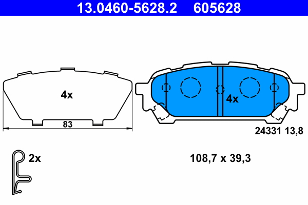 Remblokset ATE 13.0460-5628.2