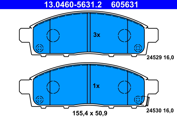 Remblokset ATE 13.0460-5631.2