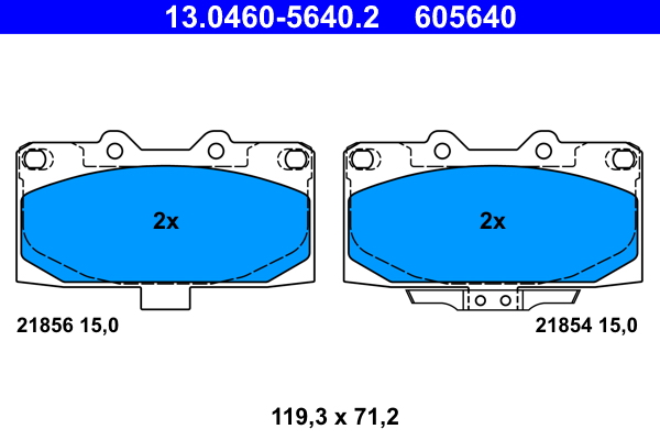 Remblokset ATE 13.0460-5640.2