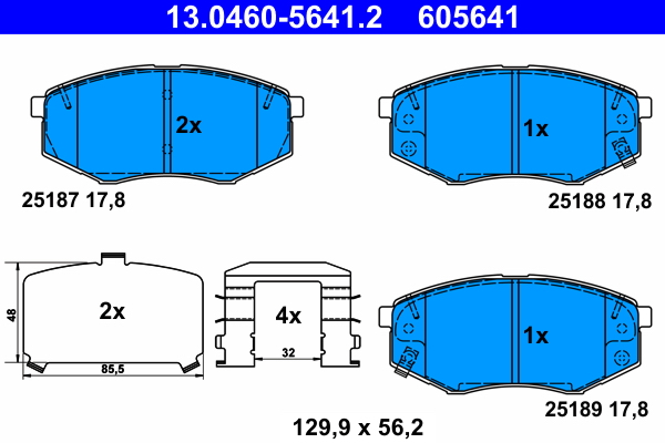 Remblokset ATE 13.0460-5641.2