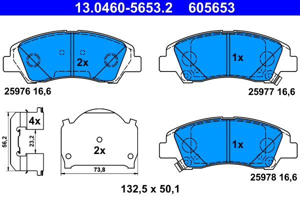 Remblokset ATE 13.0460-5653.2