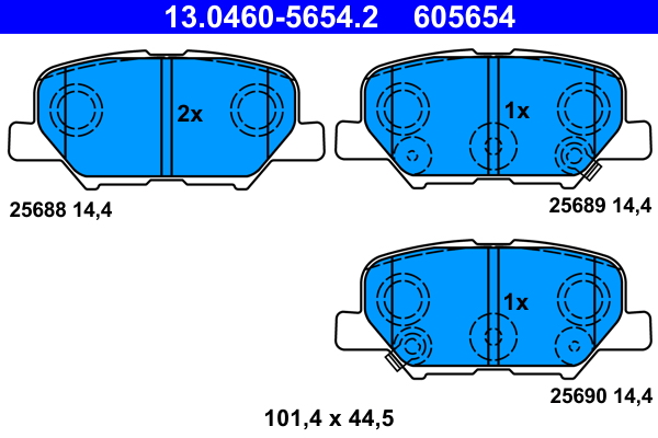 Remblokset ATE 13.0460-5654.2