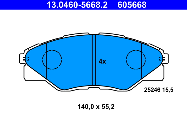 Remblokset ATE 13.0460-5668.2