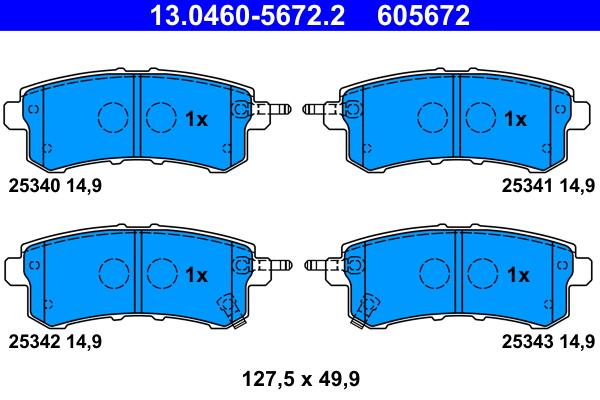 Remblokset ATE 13.0460-5672.2