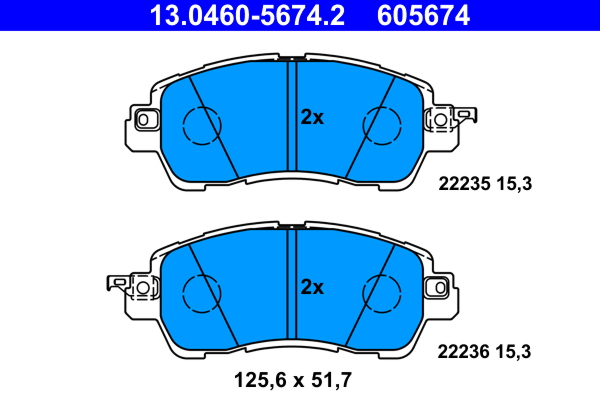 Remblokset ATE 13.0460-5674.2